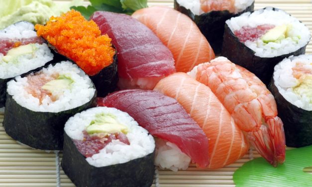 Sushi eten met je collega’s